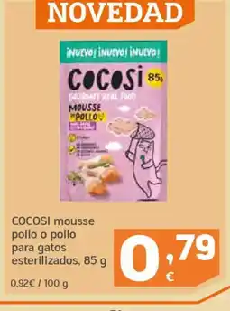 HiperDino COCOSI mousse pollo o pollo para gatos esterilizados oferta