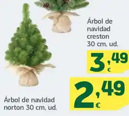 HiperDino Árbol de navidad creston oferta