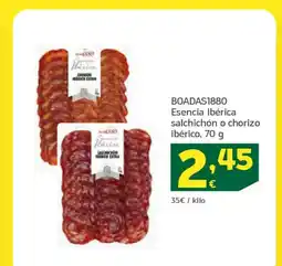 HiperDino Esencia Ibérica salchichón o chorizo ibérico oferta