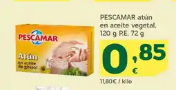 HiperDino PESCAMAR atún en aceite de girasol oferta