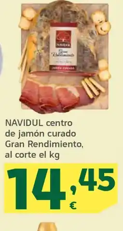 HiperDino NAVIDUL centro de jamón curado Gran Rendimiento oferta