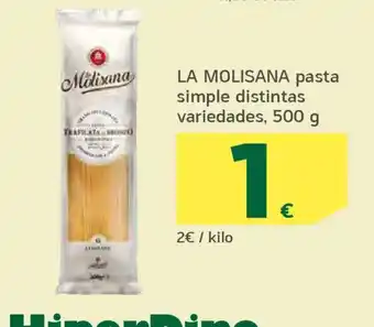 HiperDino LA MOLISANA pasta simple distintas variedades oferta