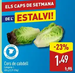 ALDI Cors de cabdell oferta