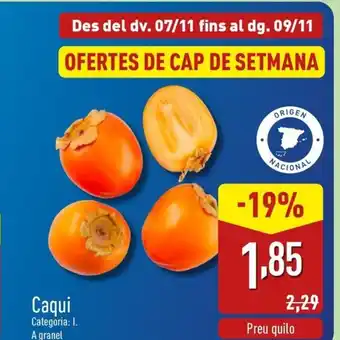 ALDI Caqui oferta