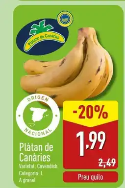 ALDI Plàtan de Canàries oferta