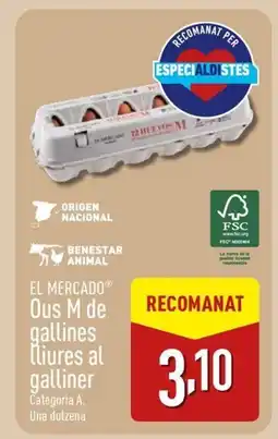 ALDI EL MERCADO Ous M de gallines Пliures al galliner oferta