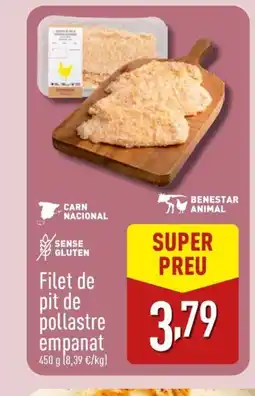 ALDI Filet de pit de pollastre empanat oferta