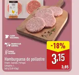 ALDI Hamburguesa de pollastre oferta