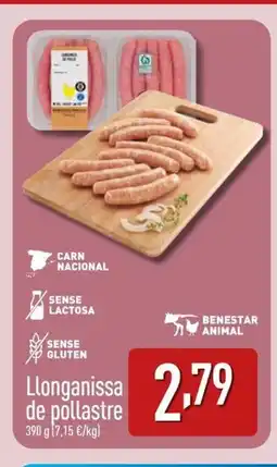 ALDI Llonganissa de pollastre oferta