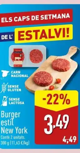ALDI Burger estil New York oferta