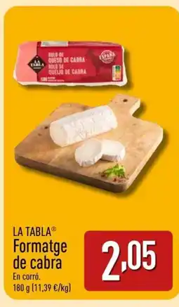 ALDI LA TABLA Formatge de cabra oferta