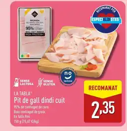 ALDI LA TABLA Pit de gall dindi cuit oferta