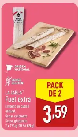 ALDI LA TABLA FUEFuet extra oferta