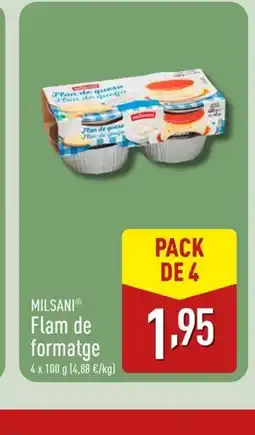 ALDI MILSANI Flam de formatge oferta