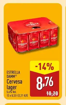 ALDI ESTRELLA DAMM Cervesa lager oferta