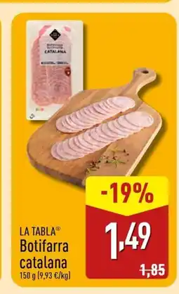 ALDI LA TABLA Botifarra catalana oferta