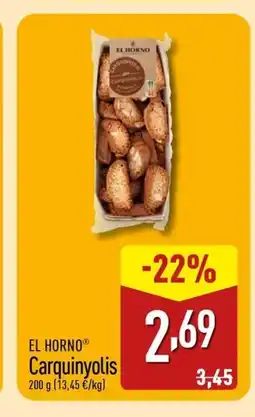 ALDI EL HORNO Carquinyolis oferta