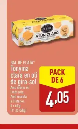 ALDI SAL DE PLATA Tonyina clara en oli de gira-sol oferta
