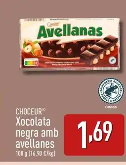 ALDI CHOCEUR Xocolata negra amb avellanes oferta