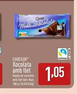 ALDI CHOCEUR Xocolata amb llet oferta