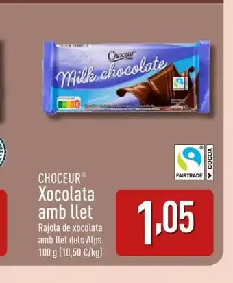 ALDI CHOCEUR Xocolata amb llet oferta