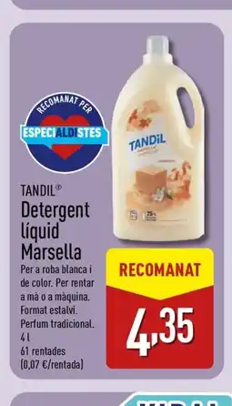 ALDI TANDIL Detergent Líquid Marsella oferta