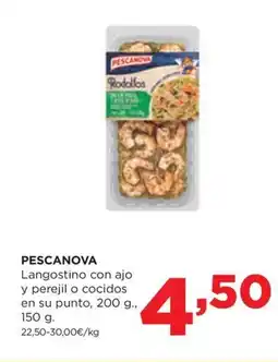 Alimerka PESCANOVA Langostino con ajo y perejil o cocidos en su punto oferta