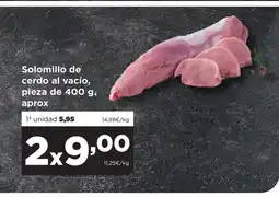 Alimerka Solomillo de cerdo al vacío oferta