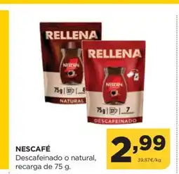 Alimerka NESCAFÉ Descafeinado o natural oferta
