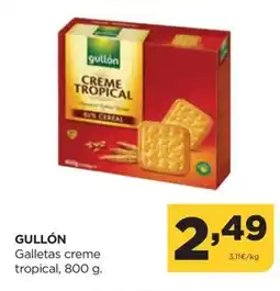 Alimerka GULLÓN Galletas creme tropical oferta