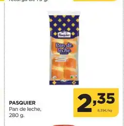 Alimerka PASQUIER Pan de leche oferta