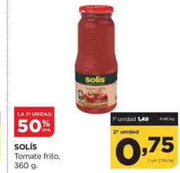 Alimerka SOLÍS Tomate frito oferta