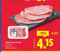 Lidl Filete de lomo de cerdo oferta
