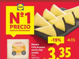 Lidl RONCERO Cuña de queso mezcla viejo tostado oferta
