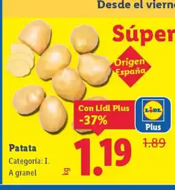 Lidl Patata oferta