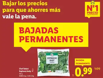 CHEF SELECT Espinaca baby