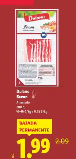 Lidl DULANO Bacon oferta