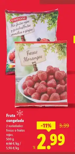 Lidl Fruta congelada oferta