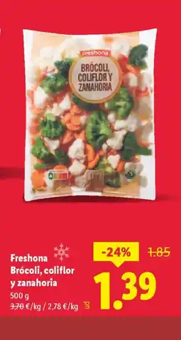 Lidl FRESHONA Brócoli, coliflor y zanahoria oferta
