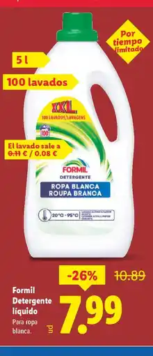 Lidl FORMIL Detergente líquido oferta