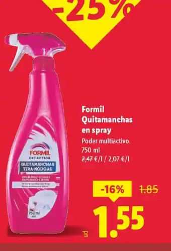 FORMIL Quitamanchas en spray
