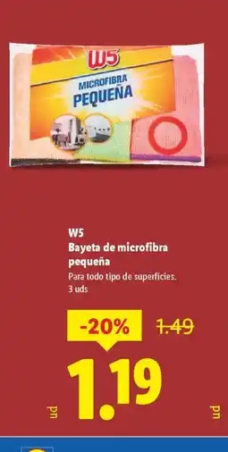 Lidl W5 Bayeta de microfibra pequeña oferta