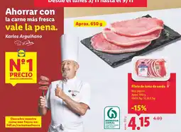 Lidl Filete de lomo de cerdo oferta