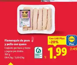 Lidl Flamenquín de pavo y pollo con queso oferta