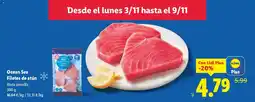 Lidl OCEAN SEA Filetes de atún oferta