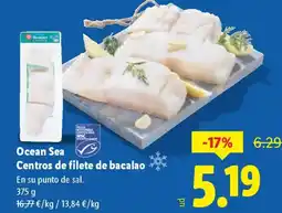 Lidl OCEAN SEA Centros de filete de bacalao oferta