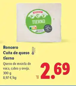 Lidl RONCERO Cuña de queso tierno oferta