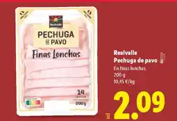 Lidl REALVALLE Pechuga de pavo oferta