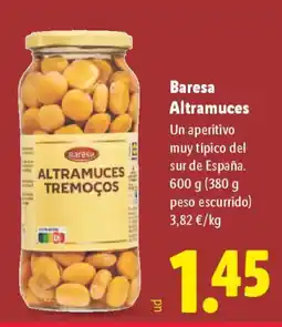 Lidl BARESA Altramuces oferta