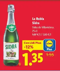Lidl LA ROBLA Sidra oferta